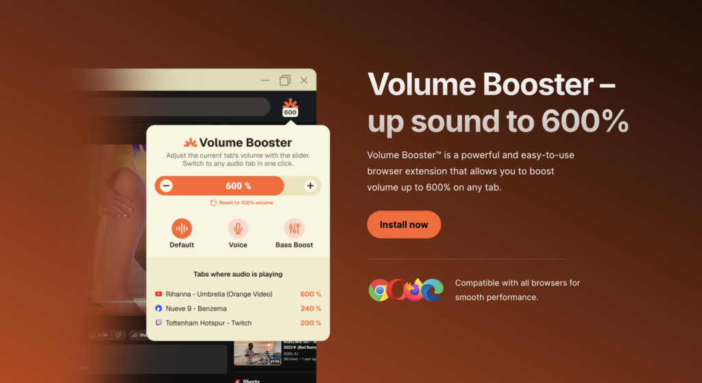 Chrome Extension Volume Booster