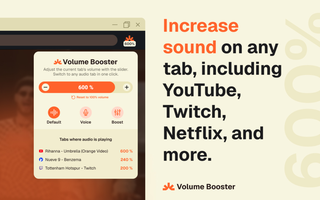 Firefox Extension Sound Booster